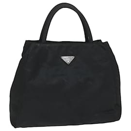 Prada-PRADA Hand Bag Nylon Black Auth bs9236-Black