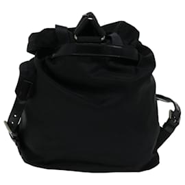 Prada-PRADA Backpack Nylon Black Auth bs13133-Black