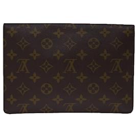 Louis Vuitton-Louis Vuitton Monogram Pochette rabat 23 Clutch Bag M51931 LV Auth ti1586-Monogram