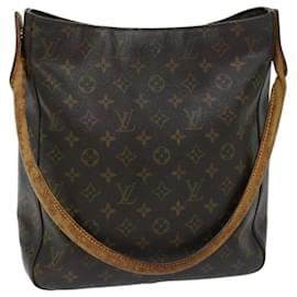 Louis Vuitton-LOUIS VUITTON Monogram Looping GM Shoulder Bag M51145 LV Auth 69565-Monogram