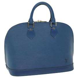 Louis Vuitton-LOUIS VUITTON Epi Alma Handtasche Toledo Blau M52145 LV Auth yk9990-Andere