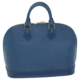 Louis Vuitton-LOUIS VUITTON Epi Alma Handtasche Toledo Blau M52145 LV Auth yk9990-Andere