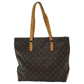 Louis Vuitton-LOUIS VUITTON Monogram Cabas Mezzo Tote Bag M51151 LV Auth 69470-Monogram