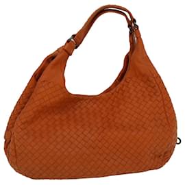 Autre Marque-BOTTEGA VENETA INTRECCIATO Tote Bag Leather Orange Auth 60176-Orange