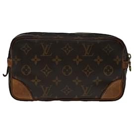 Louis Vuitton-LOUIS VUITTON Monogram Marly Dragonne PM Clutch Bag M51827 LV Auth 69067-Monogram