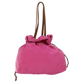 Prada-Prada Tote Bag Nylon Rosa Auth bs13156-Rosa