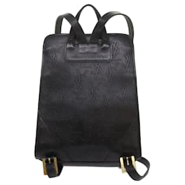 Saint Laurent-SAINT LAURENT Cassandra Backpack PVC Leather Black Auth 68215-Black