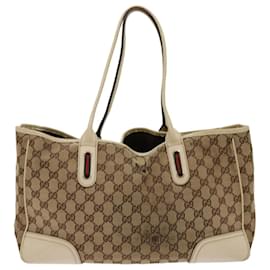 Gucci-GUCCI GG Canvas Web Sherry Line Tote Bag Beige Rouge Vert 163805 Authentification1578-Rouge,Beige,Vert