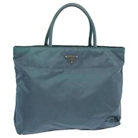 Prada-PRADA Tote Bag Nylon Blue Auth 69358-Blue
