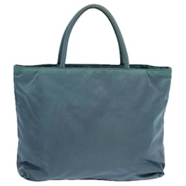 Prada-PRADA Tote Bag Nylon Blue Auth 69358-Blue
