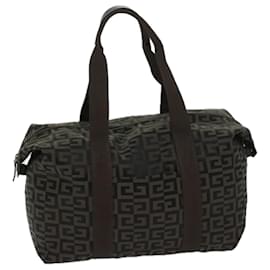 Givenchy-GIVENCHY Tote Bag Toile Marron Noir Auth bs12852-Marron,Noir