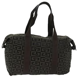 Givenchy-GIVENCHY Tote Bag Toile Marron Noir Auth bs12852-Marron,Noir