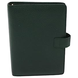 Gucci-GUCCI Day Planner Cover Leather Green Auth fm3303-Green