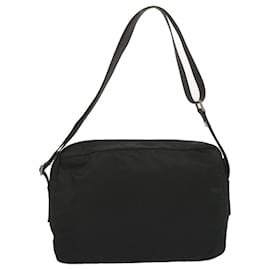 Prada-PRADA Shoulder Bag Nylon Black Auth bs12804-Black