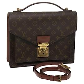Louis Vuitton-Louis Vuitton Monogram Monceau 28 Hand Bag 2way M51185 LV Auth 62021-Monogram