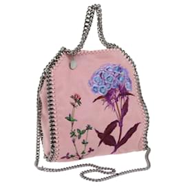 Autre Marque-Stella MacCartney Chain Falabella Shoulder Bag polyester Pink Auth bs10808-Pink