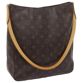 Louis Vuitton-Bolsa de ombro M LOUIS VUITTON Monogram Looping GM51145 LV Auth bs10715-Monograma