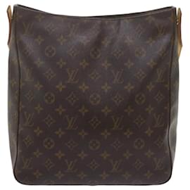 Louis Vuitton-Bolsa de ombro M LOUIS VUITTON Monogram Looping GM51145 LV Auth bs10715-Monograma