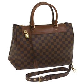 Borsa a mano LOUIS VUITTON Damier Ebene Greenwich 2via N41337 LV Auth ep3128 Altro