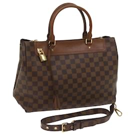 Louis Vuitton-LOUIS VUITTON Damier Ebene Greenwich Handtasche 2Weg N41337 LV Auth-Folge3128-Andere