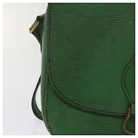 Louis Vuitton-Bolsa de ombro LOUIS VUITTON Epi Saint Cloud GM Verde M52194 Autenticação de LV 68107-Verde