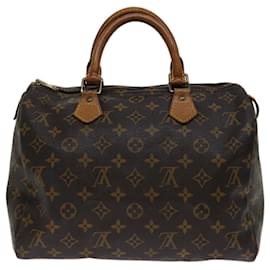 Louis Vuitton-Louis Vuitton Monogram Speedy 30 Hand Bag M41526 LV Auth 69424-Monogram