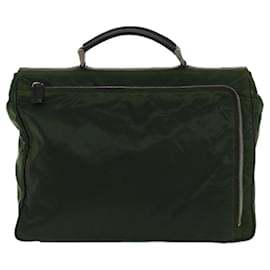 Prada-PRADA Business Bag Nylon Khaki Auth bs12836-Caqui