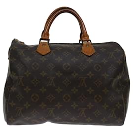 Louis Vuitton-Louis Vuitton Monogram Speedy 30 Hand Bag M41526 LV Auth 69585-Monogram