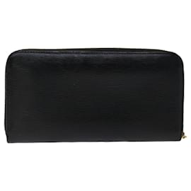 Prada-PRADA Wallet Leather Black Auth am4736-Black