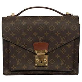 Louis Vuitton-Louis Vuitton-Monogramm Monceau 28 Handtasche 2Weg M51185 LV Auth 52185-Monogramm