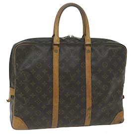 Louis Vuitton-LOUIS VUITTON Monograma Porte Documentos Voyage Business Bag M53361 Autenticação de LV 53953-Monograma