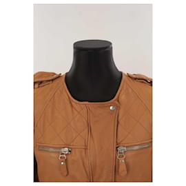 Isabel Marant Etoile-Leather coat-Brown