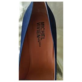 Michel Vivien-Zapatos de tacón-Azul marino