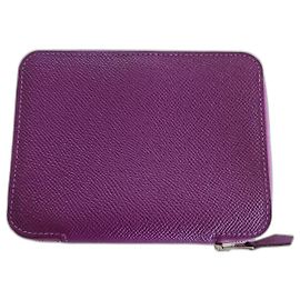 Hermès GM Zip Agenda Cover Purple
