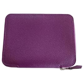 Hermès-GM Zip Agenda Cover-Purple