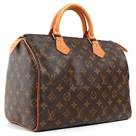 Louis Vuitton-LOUIS VUITTON Handtaschen T.  Leder-Braun