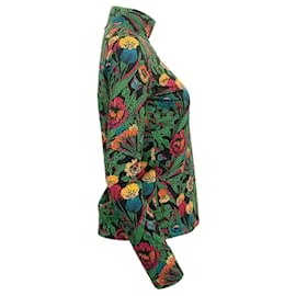 Autre Marque-La forradaJ Negro / Jersey de cuello alto floral verde-Multicolor
