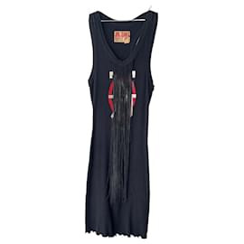 Jean Paul Gaultier-Jean Paul Gaultier – Kleid mit Fransen und Logo-Andere