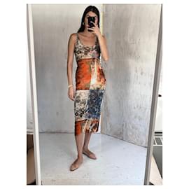 Vanessa Bruno Athe-JPG Bacteria Print Summer Dress, SS2000-Other