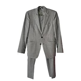 Etro-Etro Houndstooth Suit-Silvery