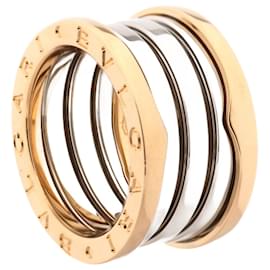 Bulgari-Bvlgari B.Zero1 anel de quatro bandas 750(YG×WG) 10.4g 51-Dourado