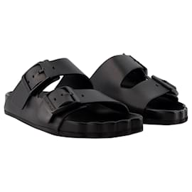 Balenciaga-Sunday Sandals - Balenciaga - Leather - Black-Black