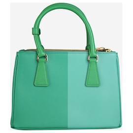 Prada-Green small Galleria Saffiano special edition bag-Green