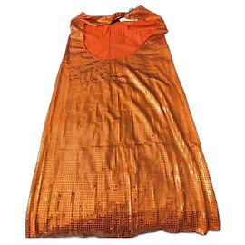 Bottega Veneta Kleid Hotfix Orange aus Viskose Orange