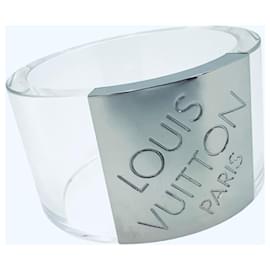 Louis Vuitton-Louis Vuitton Clear Plexiglass Nightclubber GM Wide Cuff Bracelet Women-Other