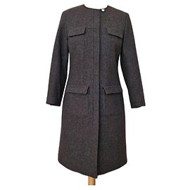Prada Wollmantel Grau Größe 42 Grau