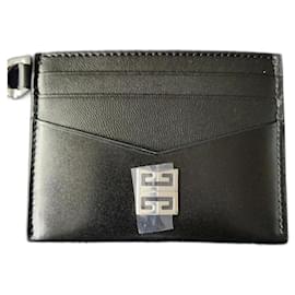 Givenchy-Leather 4G card holder Box-Black