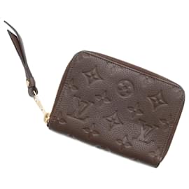 Louis Vuitton-Louis Vuitton Brown Monogram Empreinte Zippy Small Wallet-Brown