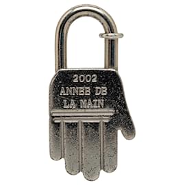 Hermès-Hermès Silver Annee de la Main Cadena Hand Lock-Silvery