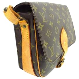 Louis Vuitton-Louis Vuitton Brown Monogram Cartouchiere MM-Brown